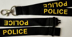 "POLICE" Lanyard - GOLD LETTERING